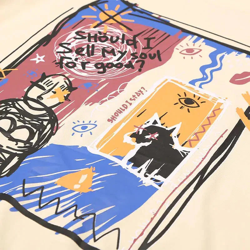 Abstract Sketch Graphic Tee - KAYSMAR