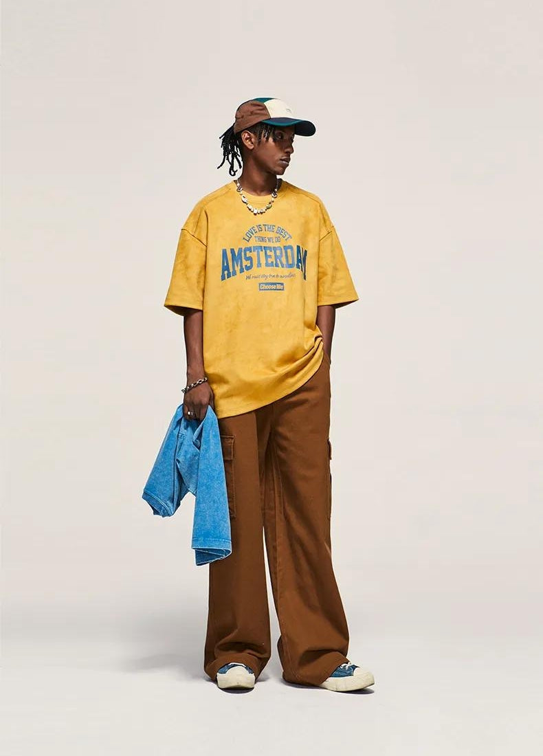 Amsterdam Suede Tee - KAYSMAR