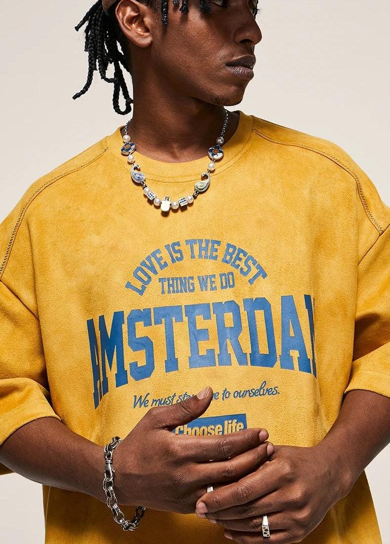 Amsterdam Suede Tee - KAYSMAR
