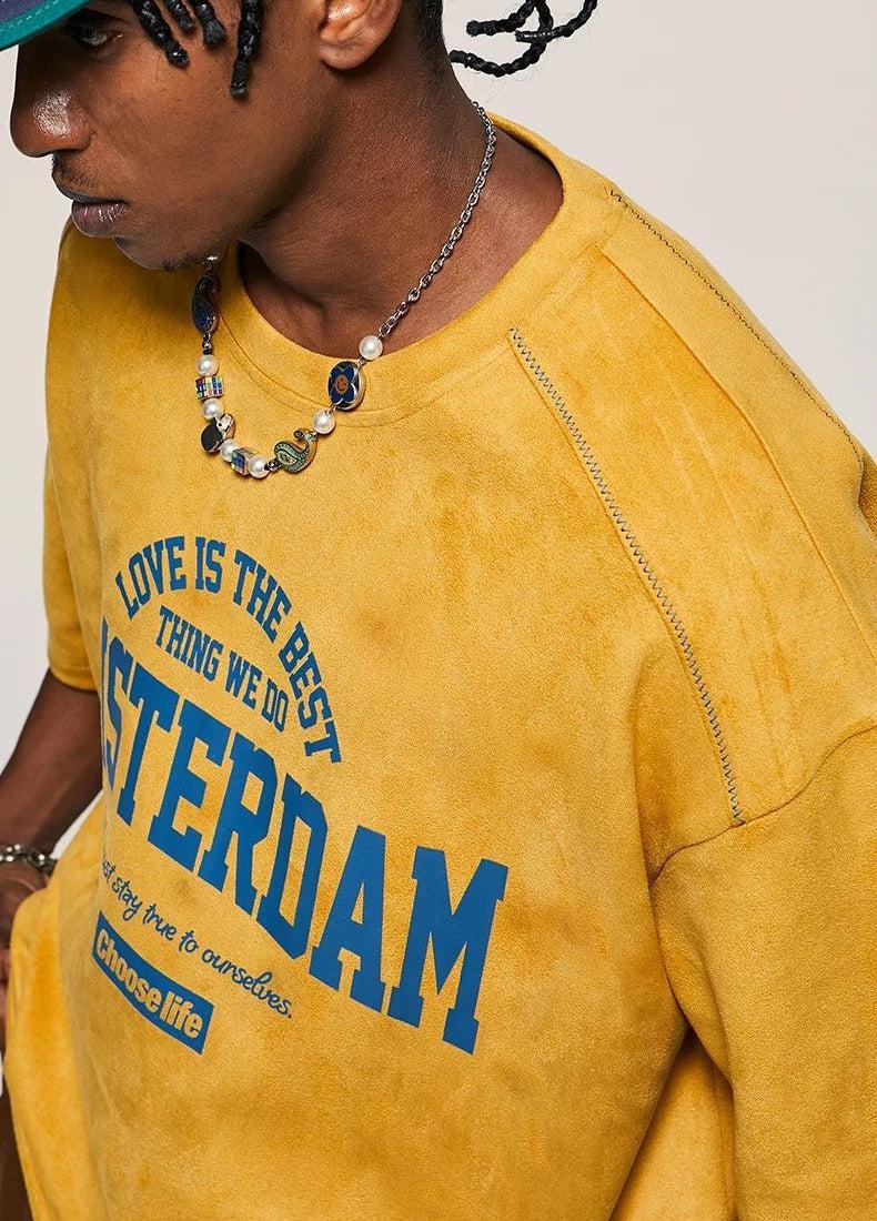 Amsterdam Suede Tee - KAYSMAR