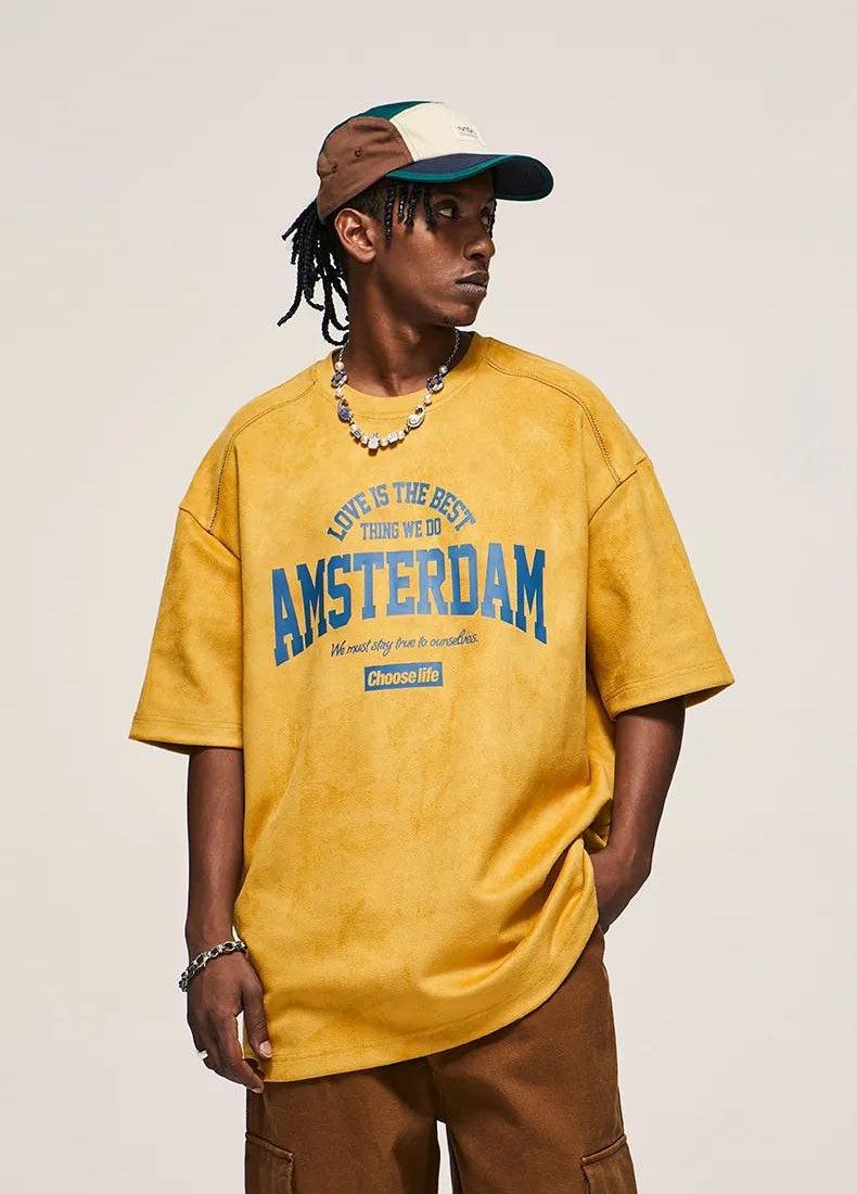 Amsterdam Suede Tee - KAYSMAR