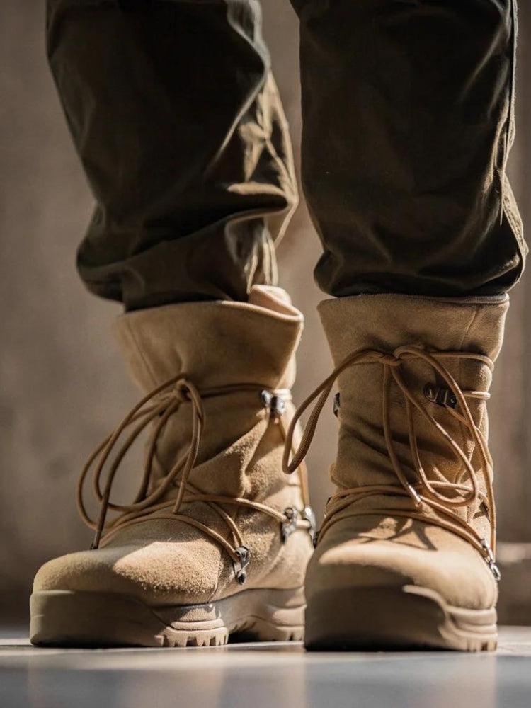 Army Style Lace Up Hiking Boots - KAYSMAR