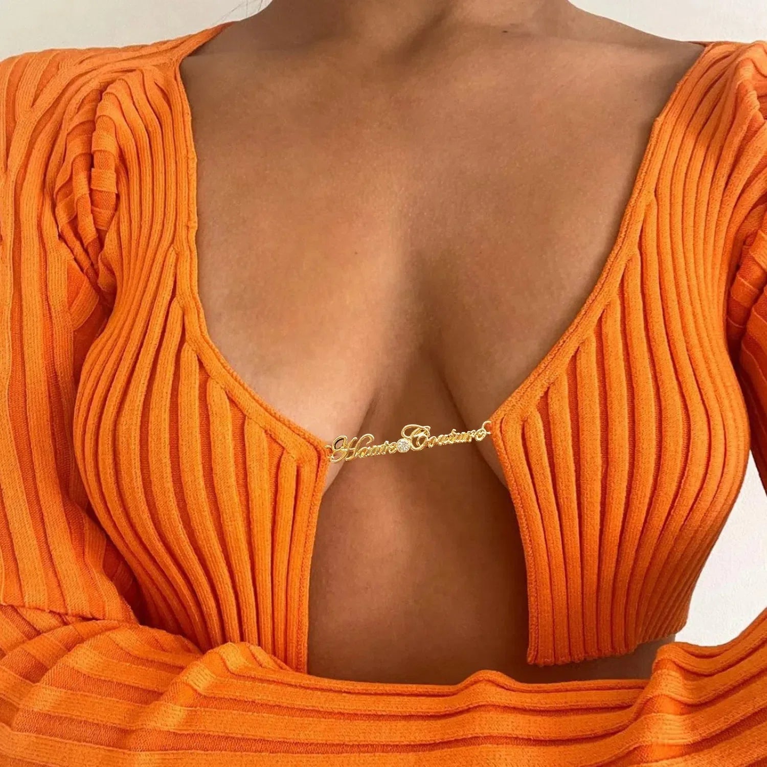 Baddie Knitted Open Front Crop Top - KAYSMAR