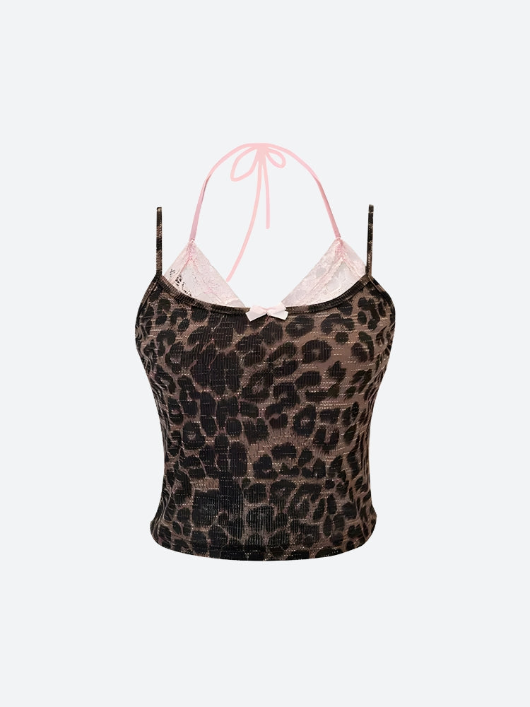 Baddie Leopard Crop Top - KAYSMAR