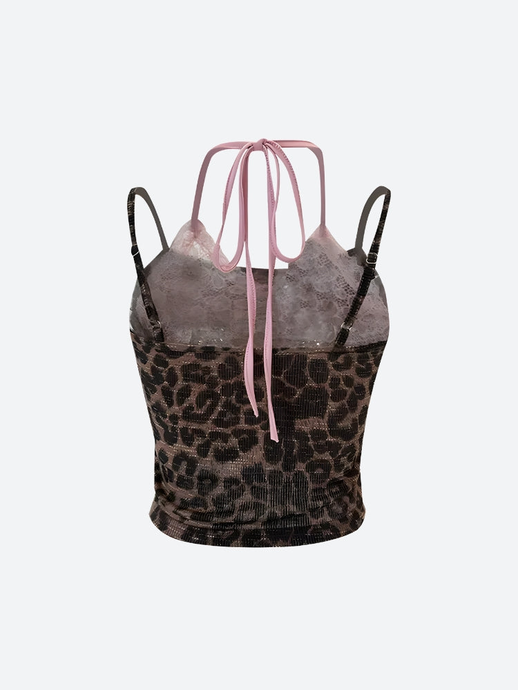 Baddie Leopard Crop Top - KAYSMAR
