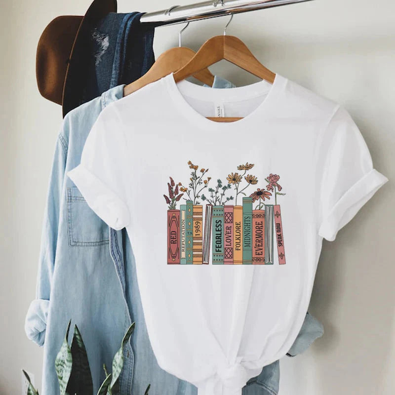 Books & Flowers Tee - KAYSMAR