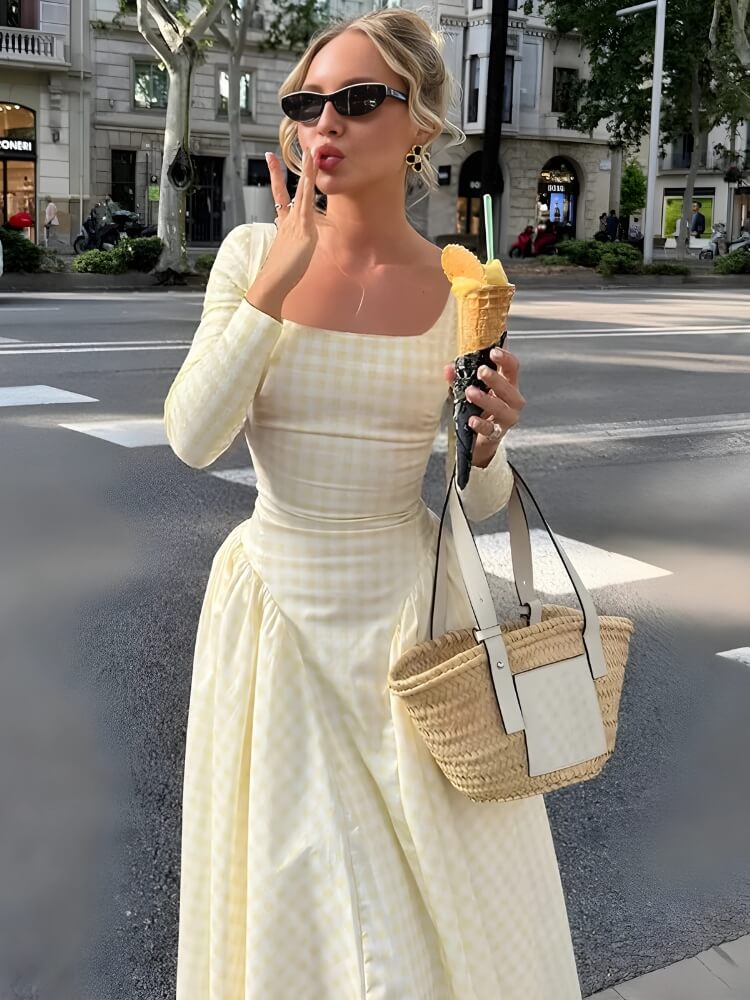 Butter Yellow Maxi Dress - KAYSMAR