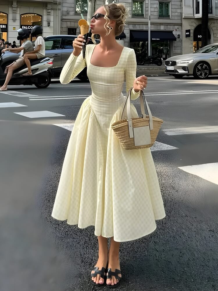 Butter Yellow Maxi Dress - KAYSMAR