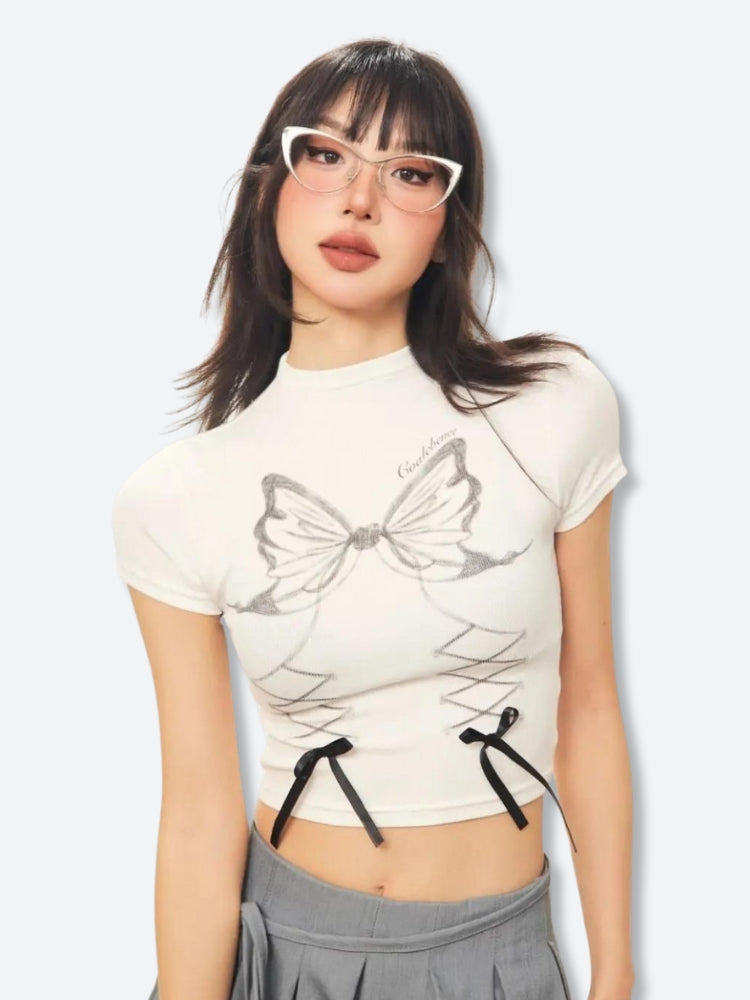 Butterfly Crop Top - KAYSMAR