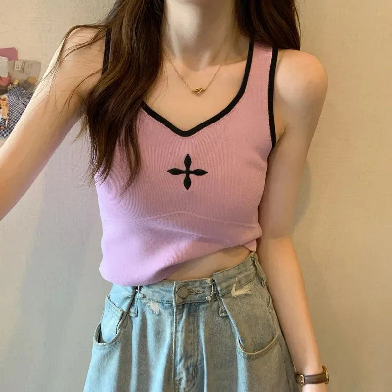 Casual Knitted Crop Top - KAYSMAR