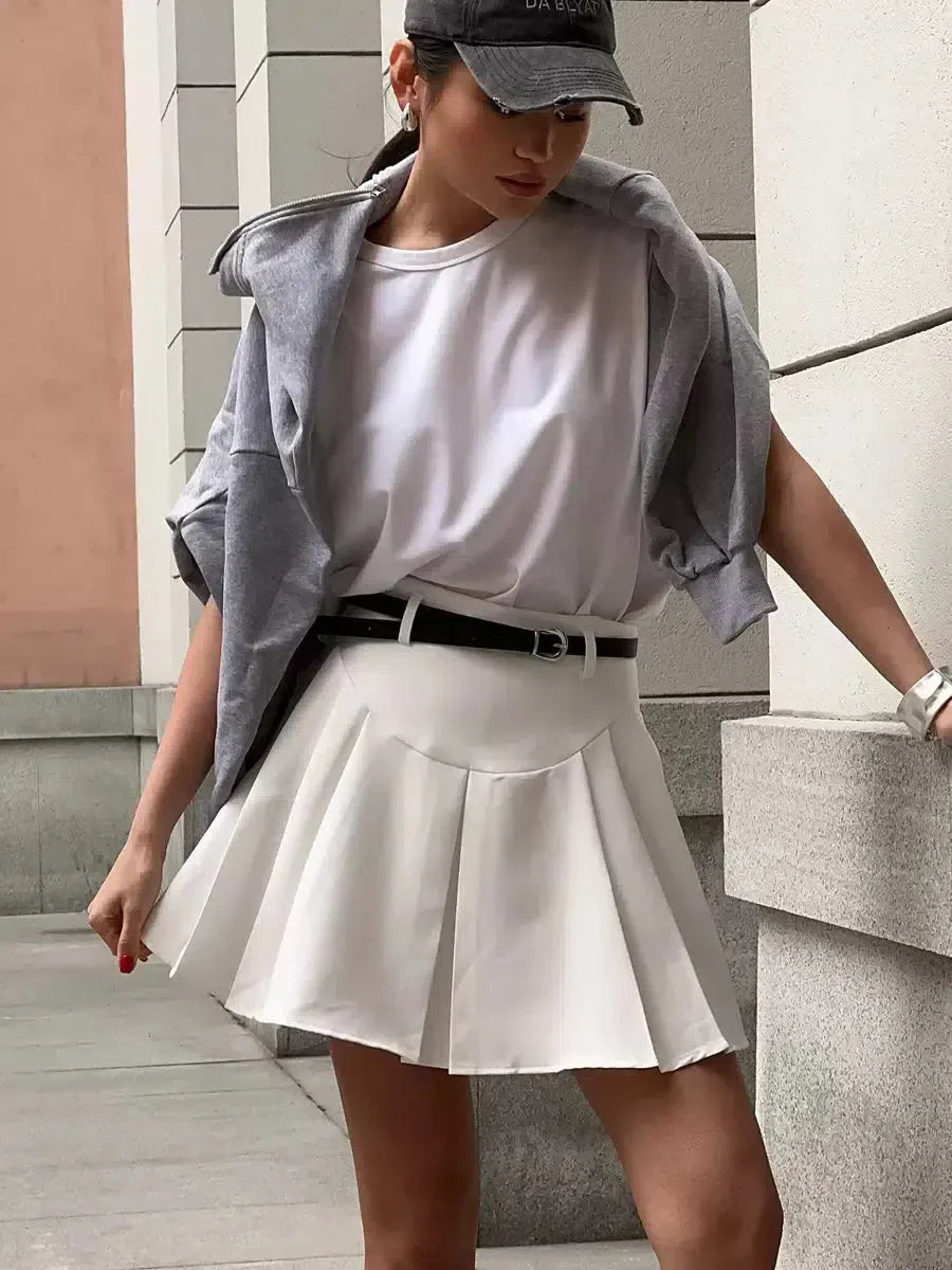 Casualcore Pleated Mini Skirt - KAYSMAR