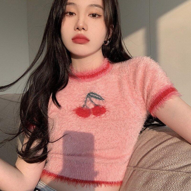 Cherry Crop Sweater - KAYSMAR