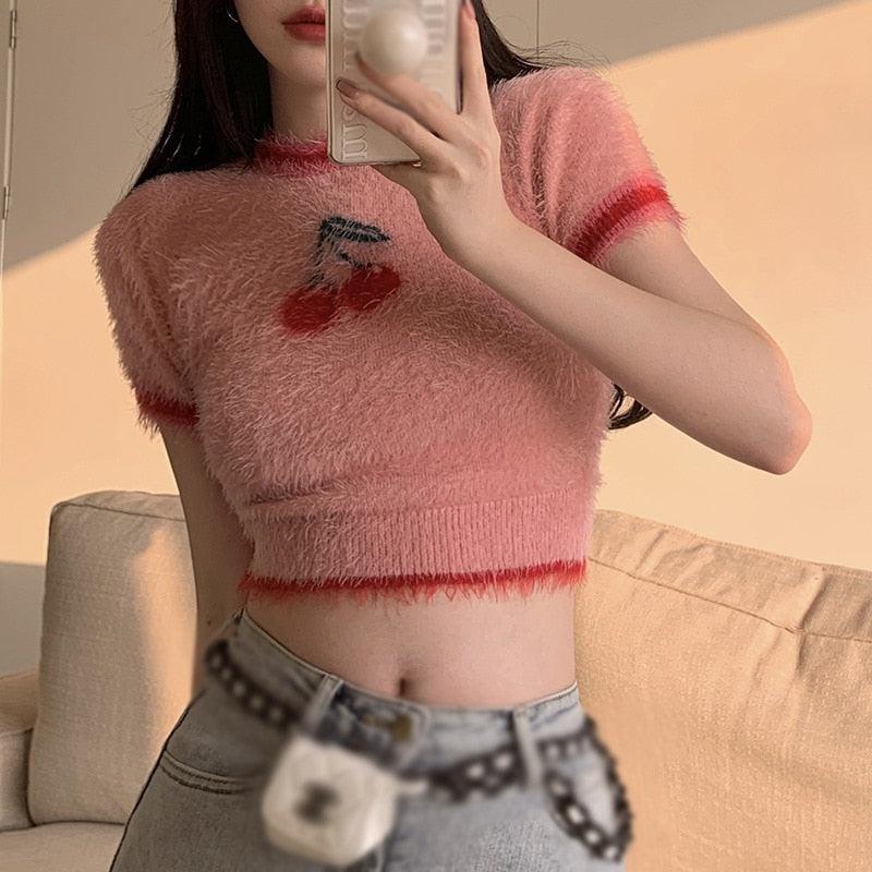 Cherry Crop Sweater - KAYSMAR