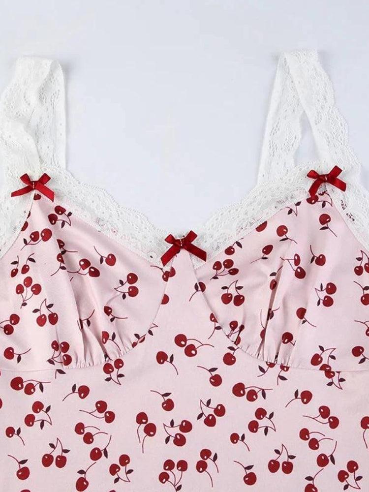 Coquette Cherry Mini Dress - KAYSMAR