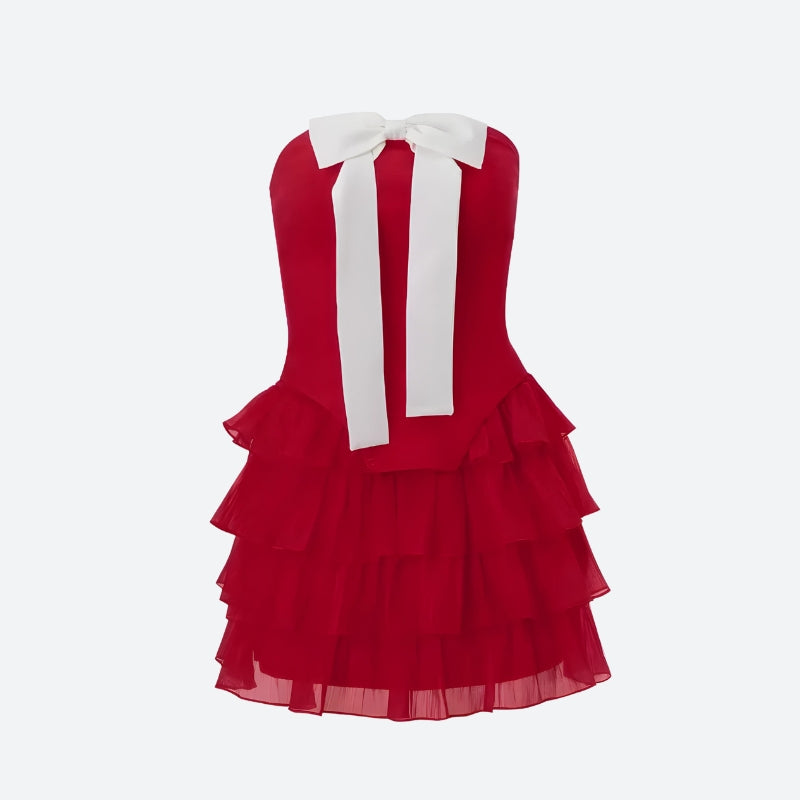 Coquette Corset Top & Mini Skirt Two Piece Set - KAYSMAR
