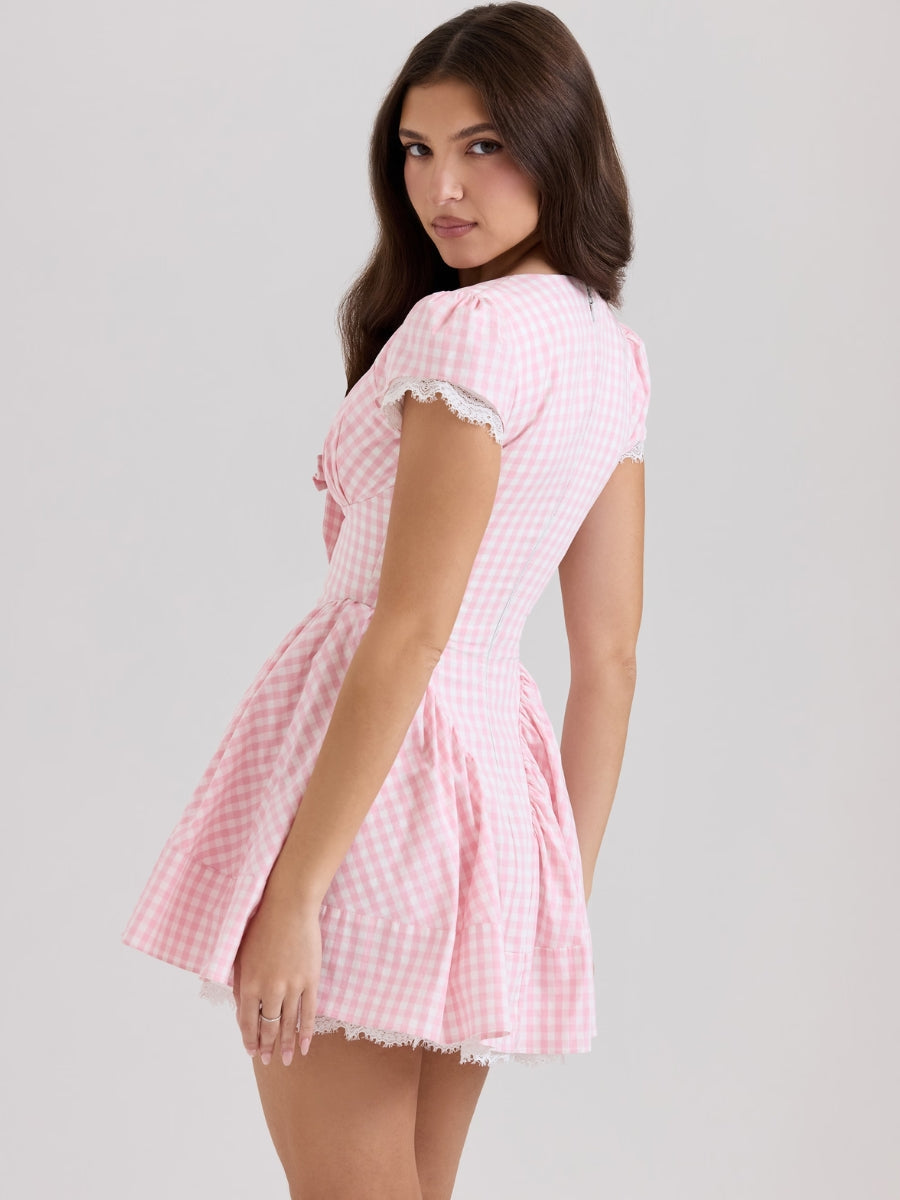 Coquette Gingham Mini Dress - KAYSMAR