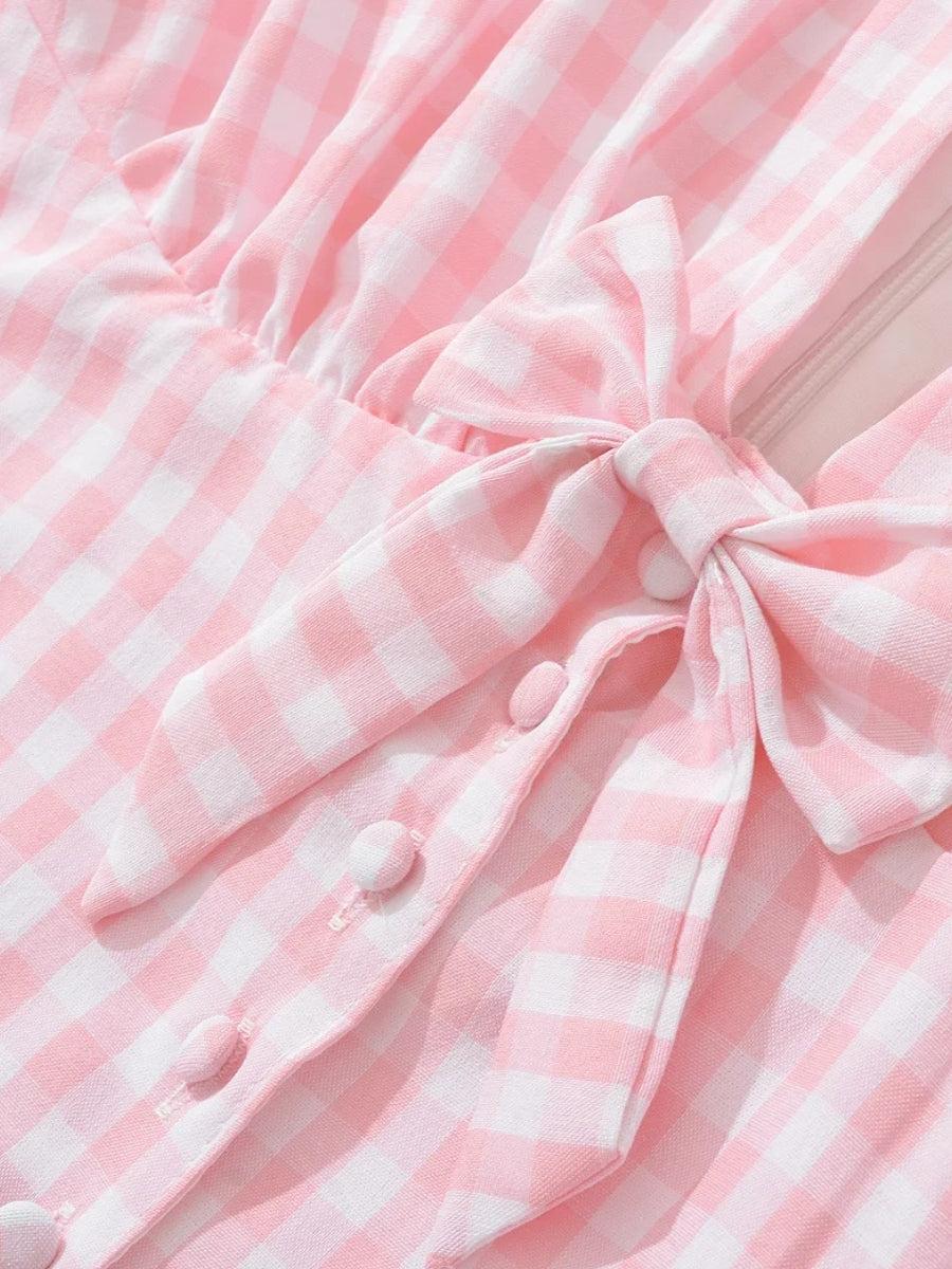 Coquette Gingham Mini Dress - KAYSMAR