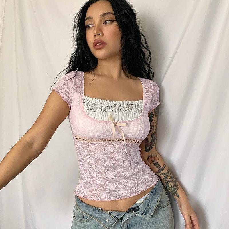 Coquette Lace Detailed Top - KAYSMAR