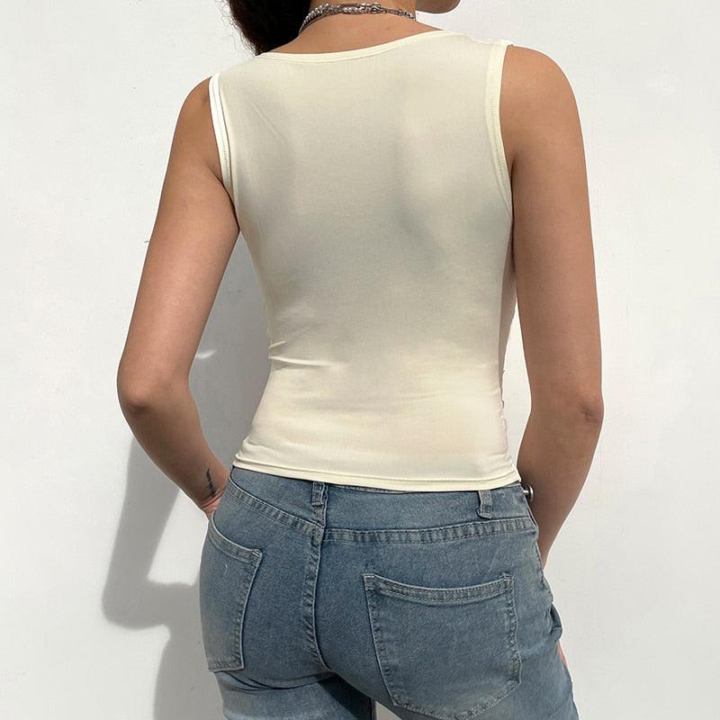 Coquette V-neck Lace Crop Top - KAYSMAR