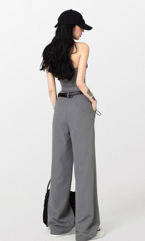 Corset Top & Wide Leg Pants Two Piece Set - KAYSMAR