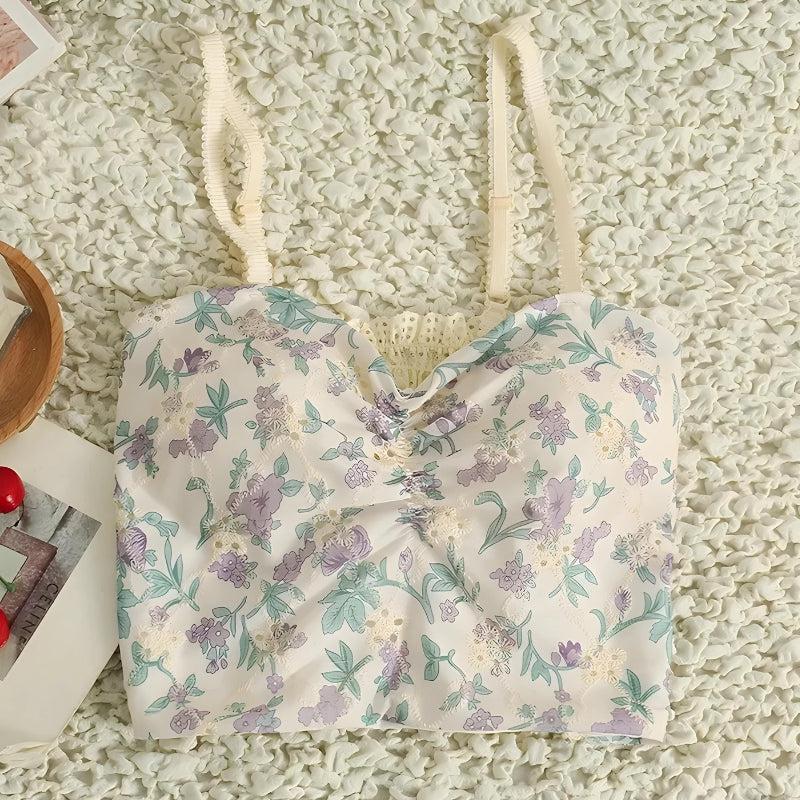 Cottagecore Floral Crop Top - KAYSMAR