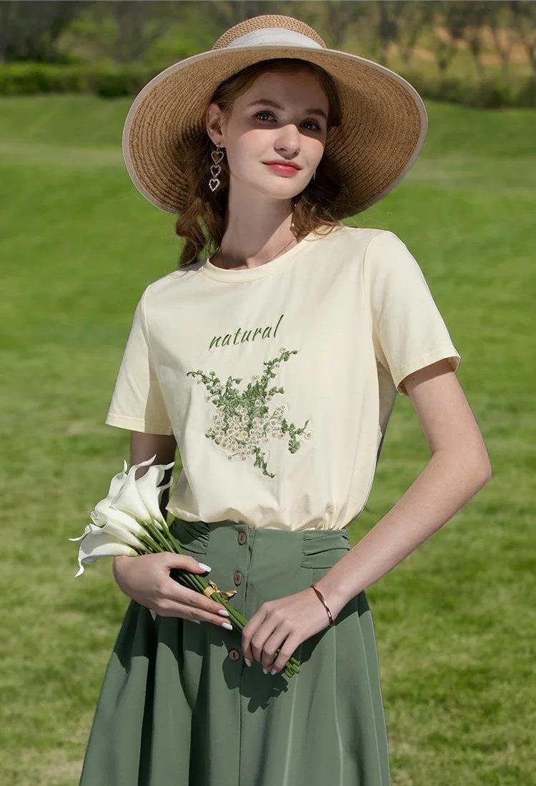 Cottagecore Natural Tee - KAYSMAR