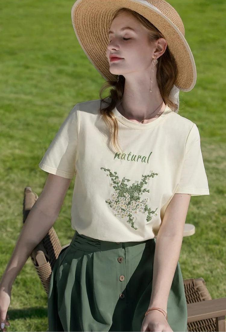 Cottagecore Natural Tee - KAYSMAR