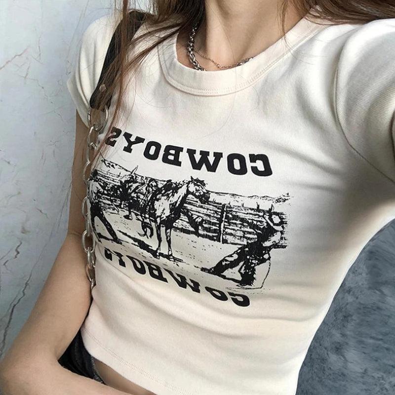Cowboys Crop Tee - KAYSMAR