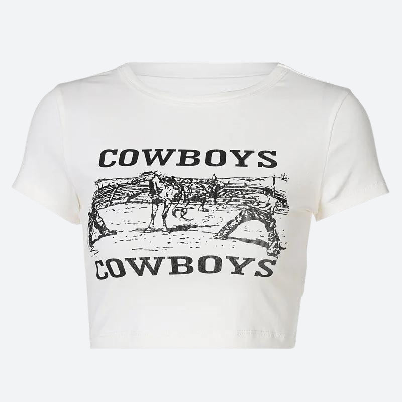 Cowboys Crop Tee - KAYSMAR