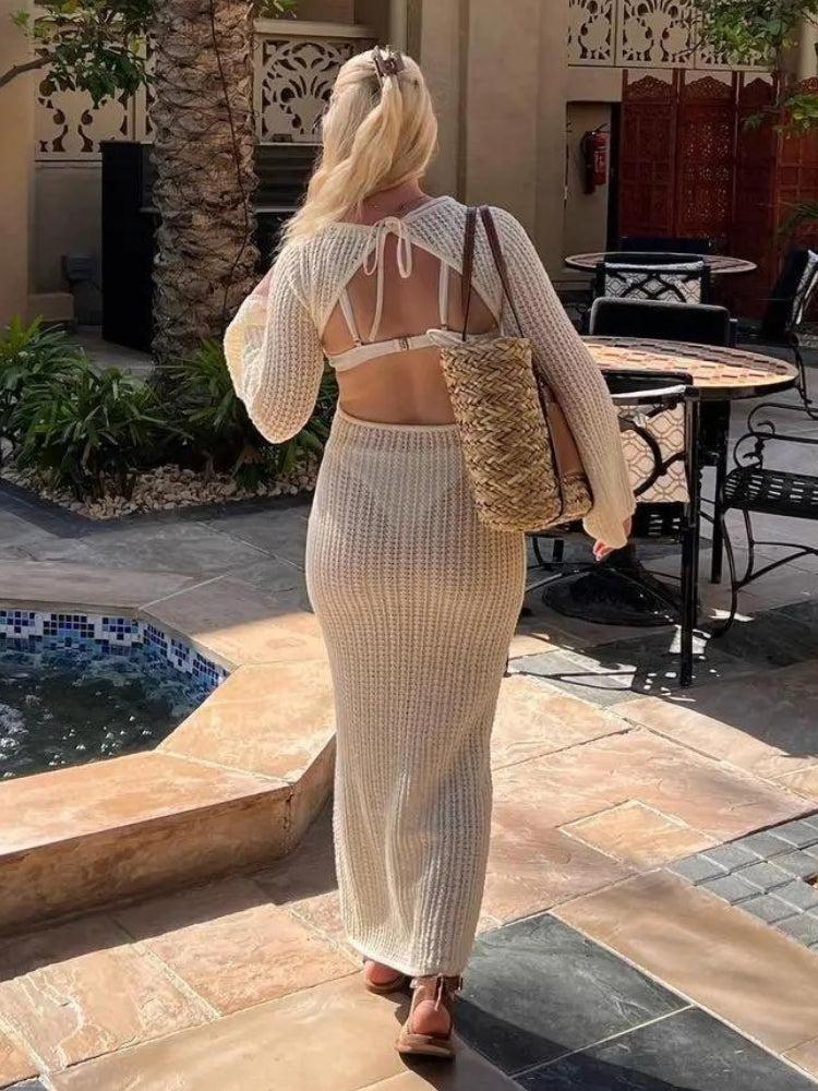 Crochet Maxi Dress - KAYSMAR