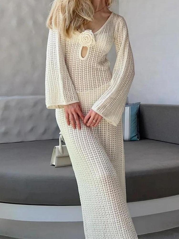Crochet Maxi Dress - KAYSMAR