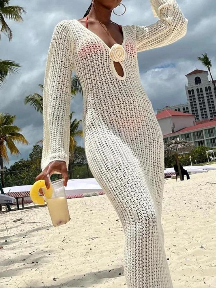 Crochet Maxi Dress - KAYSMAR