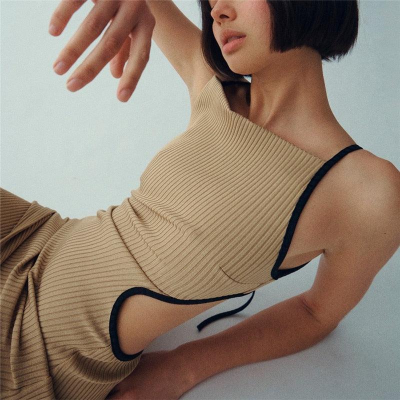 Cut Out Bodycon Maxi Dress - KAYSMAR