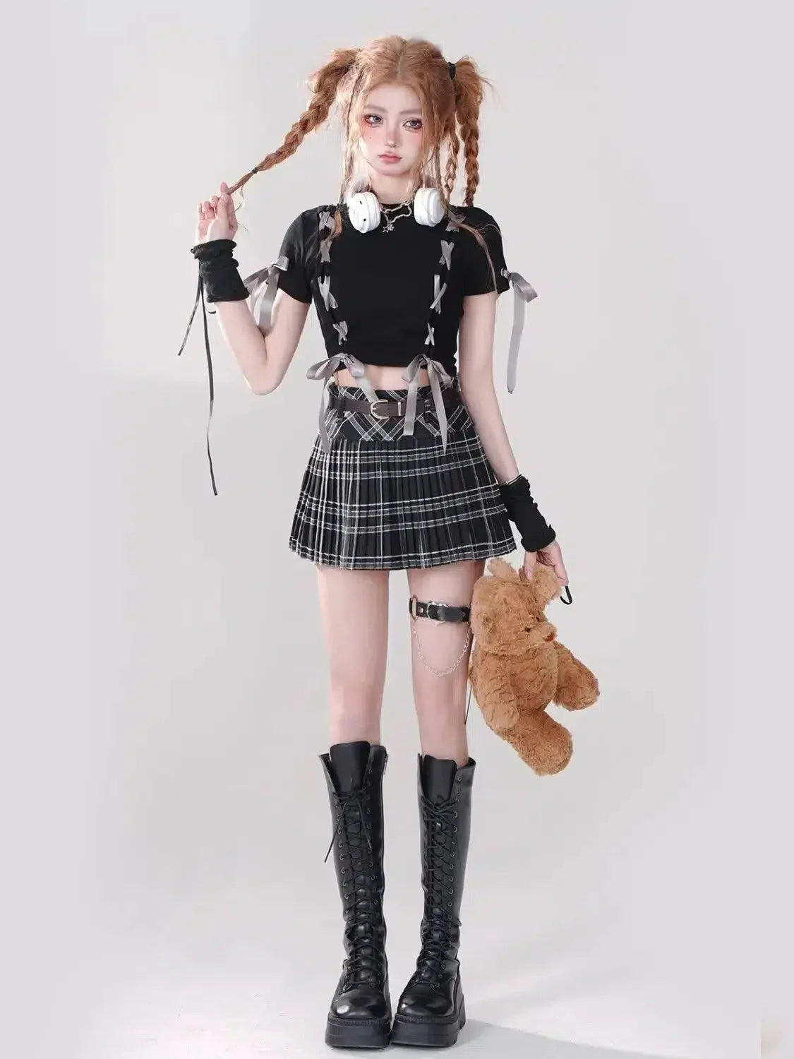 Dark Coquette Crop Top - KAYSMAR
