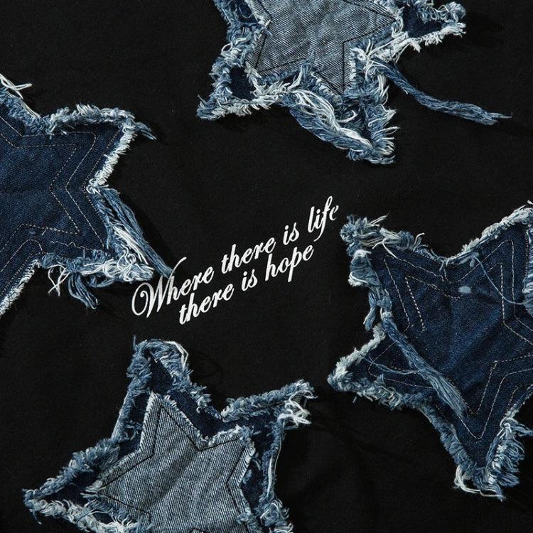 Denim Star Patchwork Tee - KAYSMAR