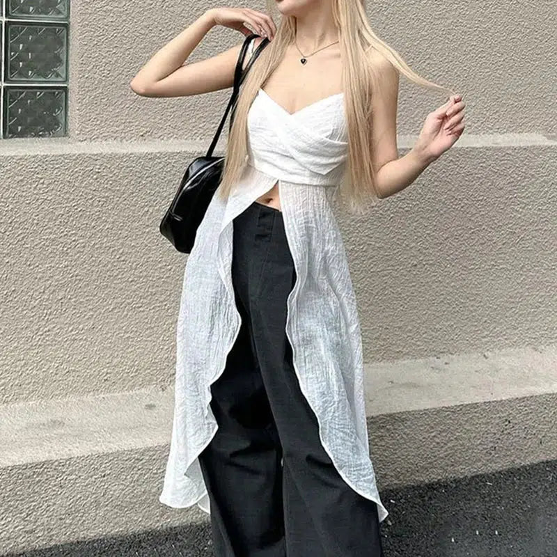 Dress-Like Strap Top - KAYSMAR