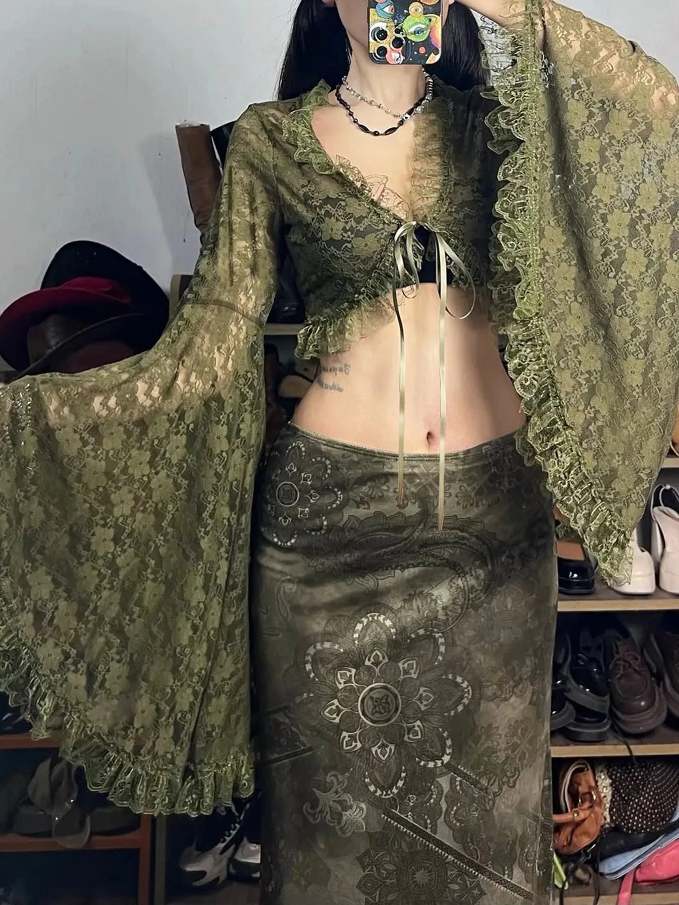 Fairy Grunge Bolero Crop Top - KAYSMAR
