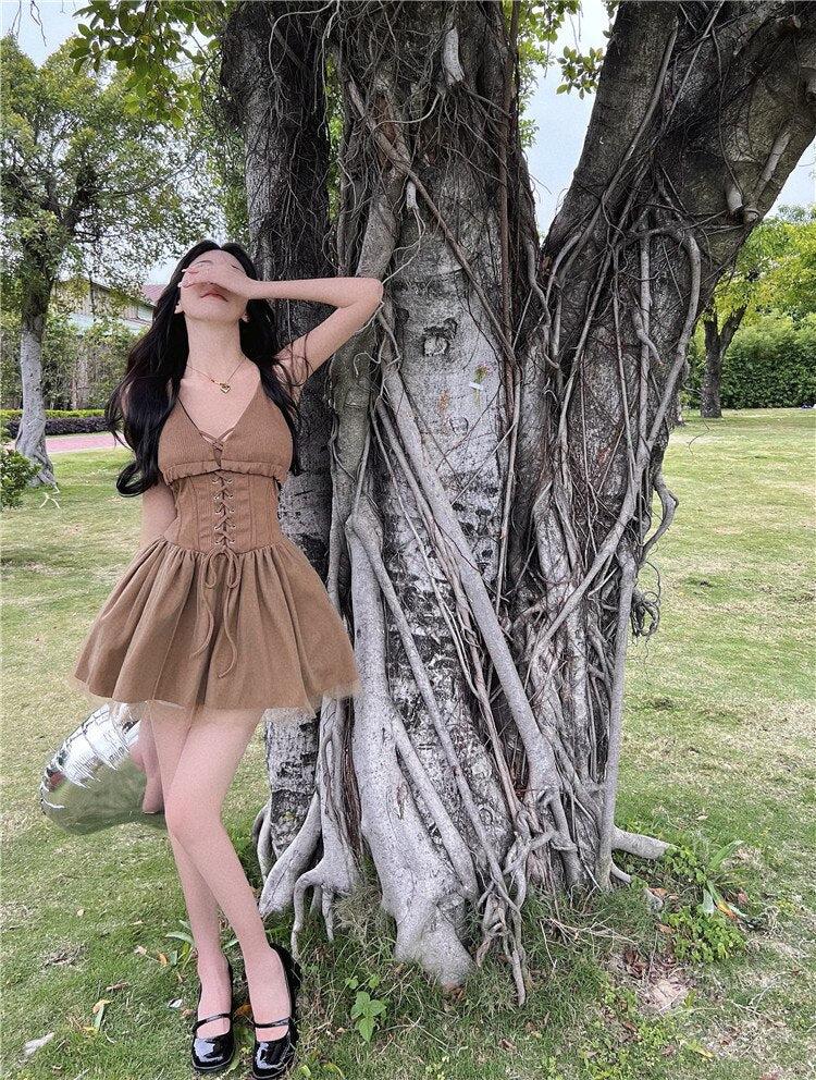 Fairy Grunge Corset Mini Dress - KAYSMAR