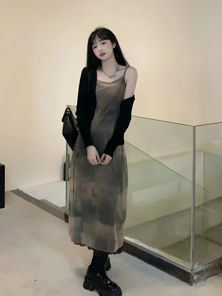 Fairy Grunge Forest Midi Dress - KAYSMAR