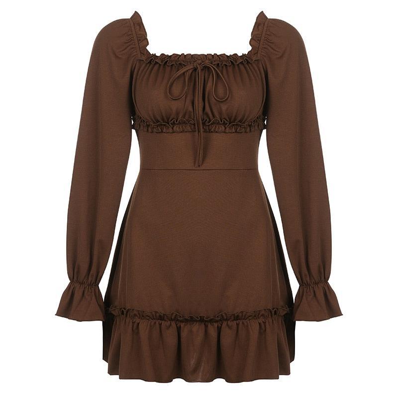 Fairy Grunge Ruffled Mini Dress - KAYSMAR