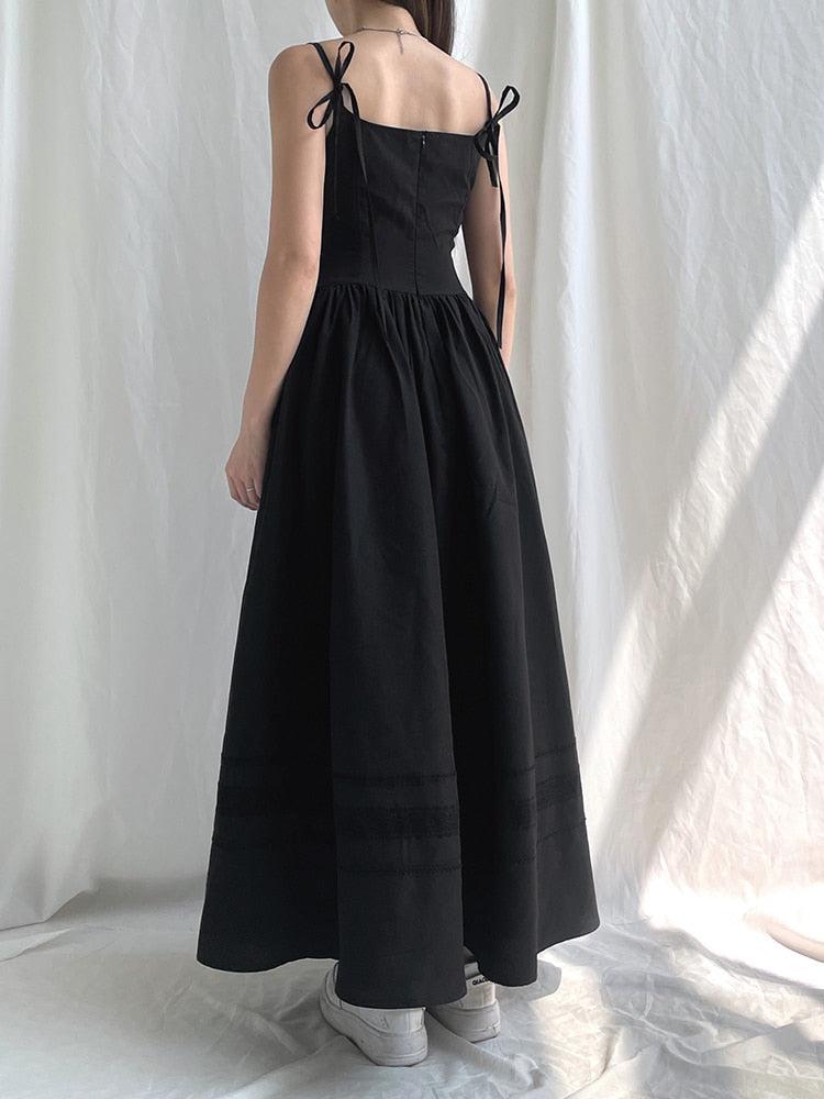 Goth Strap Maxi Dress - KAYSMAR