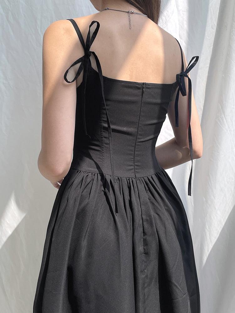 Goth Strap Maxi Dress - KAYSMAR