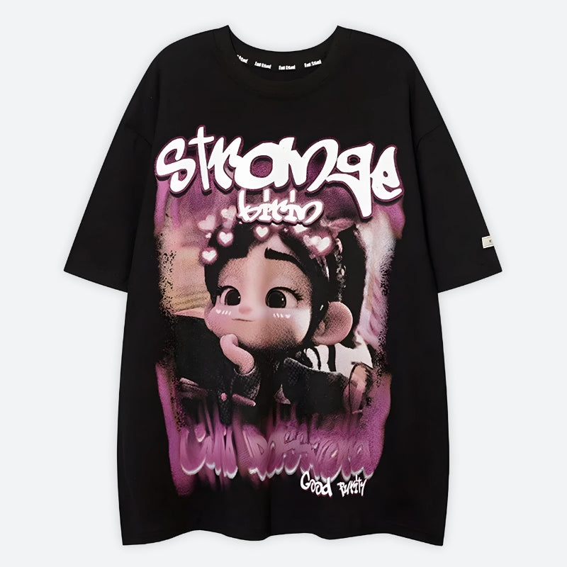 Graffiti Strange Graphic Tee - KAYSMAR