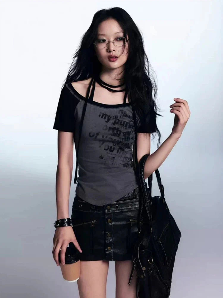 Grunge Boat Neck Tee - KAYSMAR