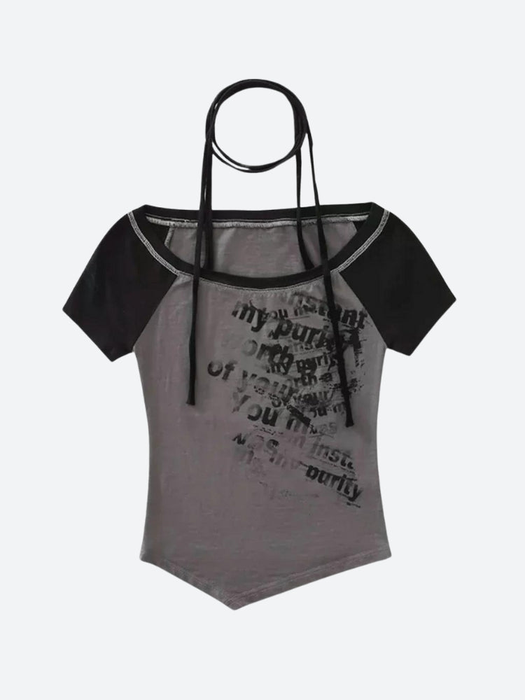 Grunge Boat Neck Tee - KAYSMAR