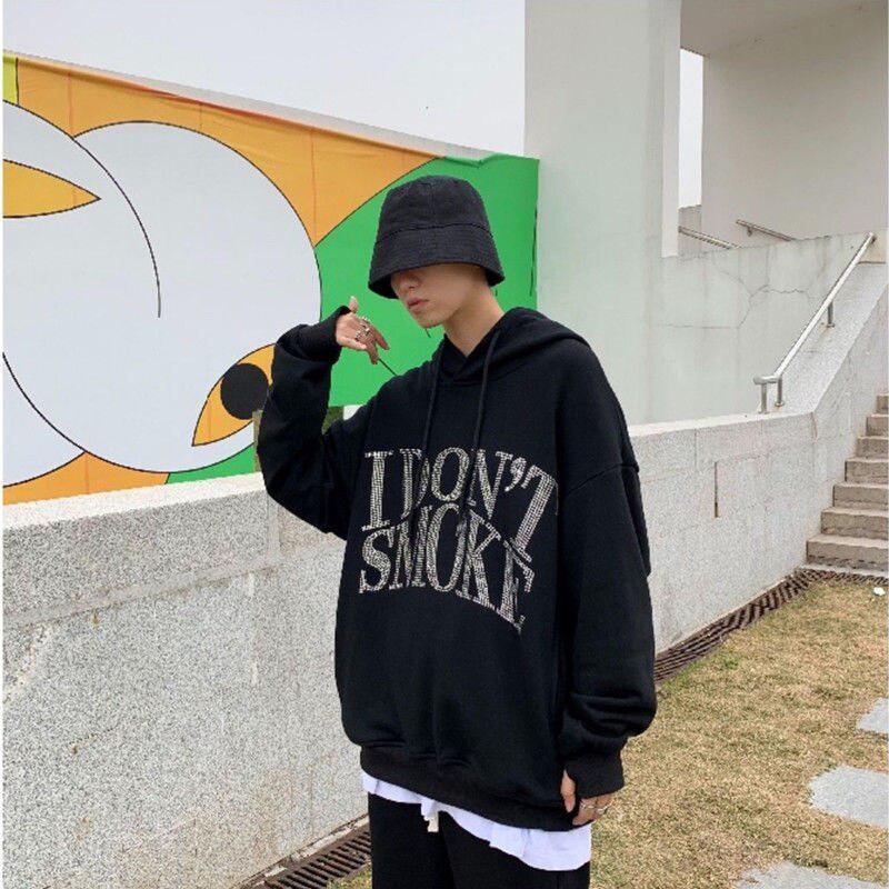 I Don't Smoke Rhinestone Hoodie - KAYSMAR