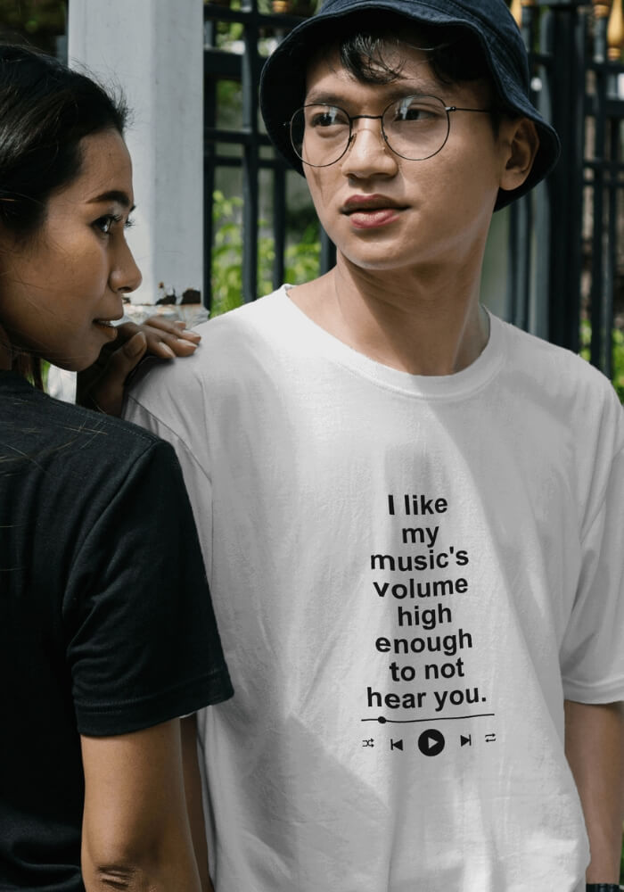I Like My Music's Volume Tee - KAYSMAR