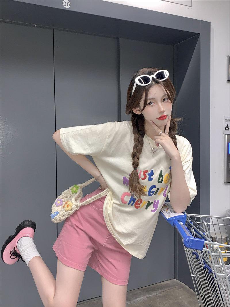 Just Be My Girl Cherry Tee - KAYSMAR