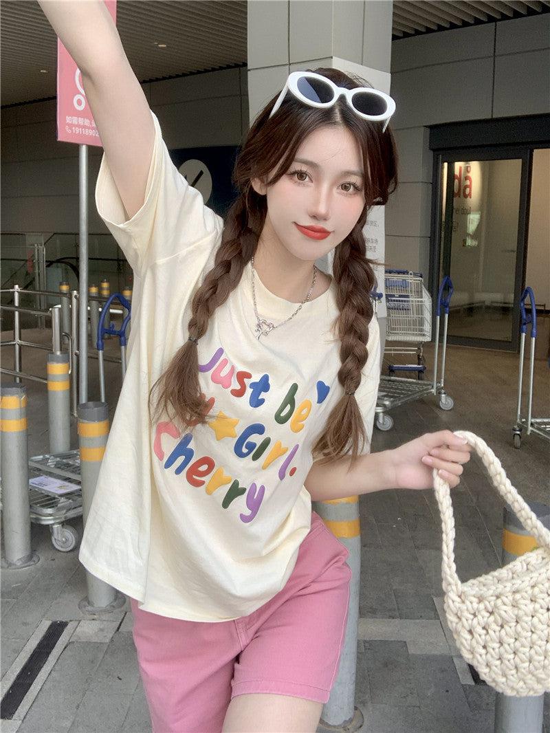 Just Be My Girl Cherry Tee - KAYSMAR