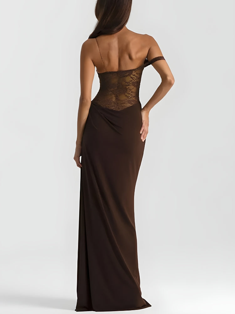 Lace Bodice Maxi Dress - KAYSMAR